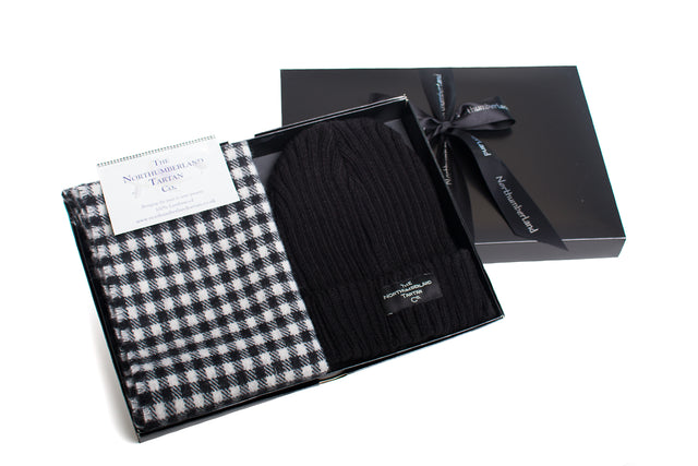 Beanie Hat and Lambswool Scarf Gift Set