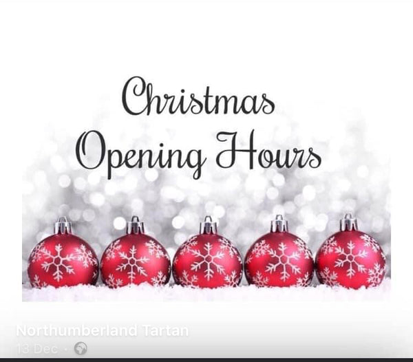 Christmas opening hours