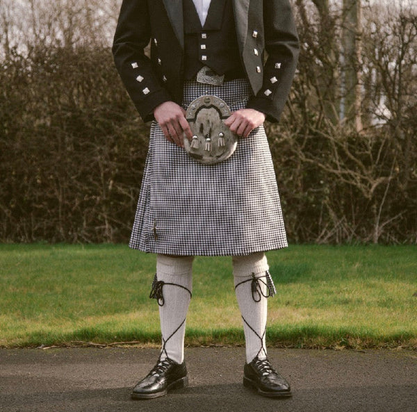Ex Hire jackets, waistcoats and kilts for sale