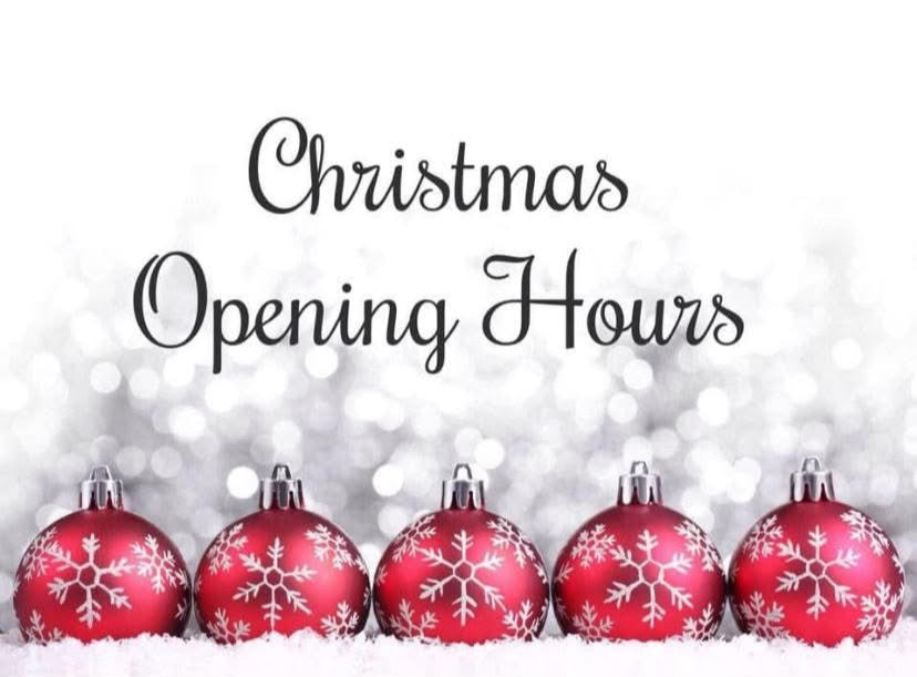 Christmas opening hours